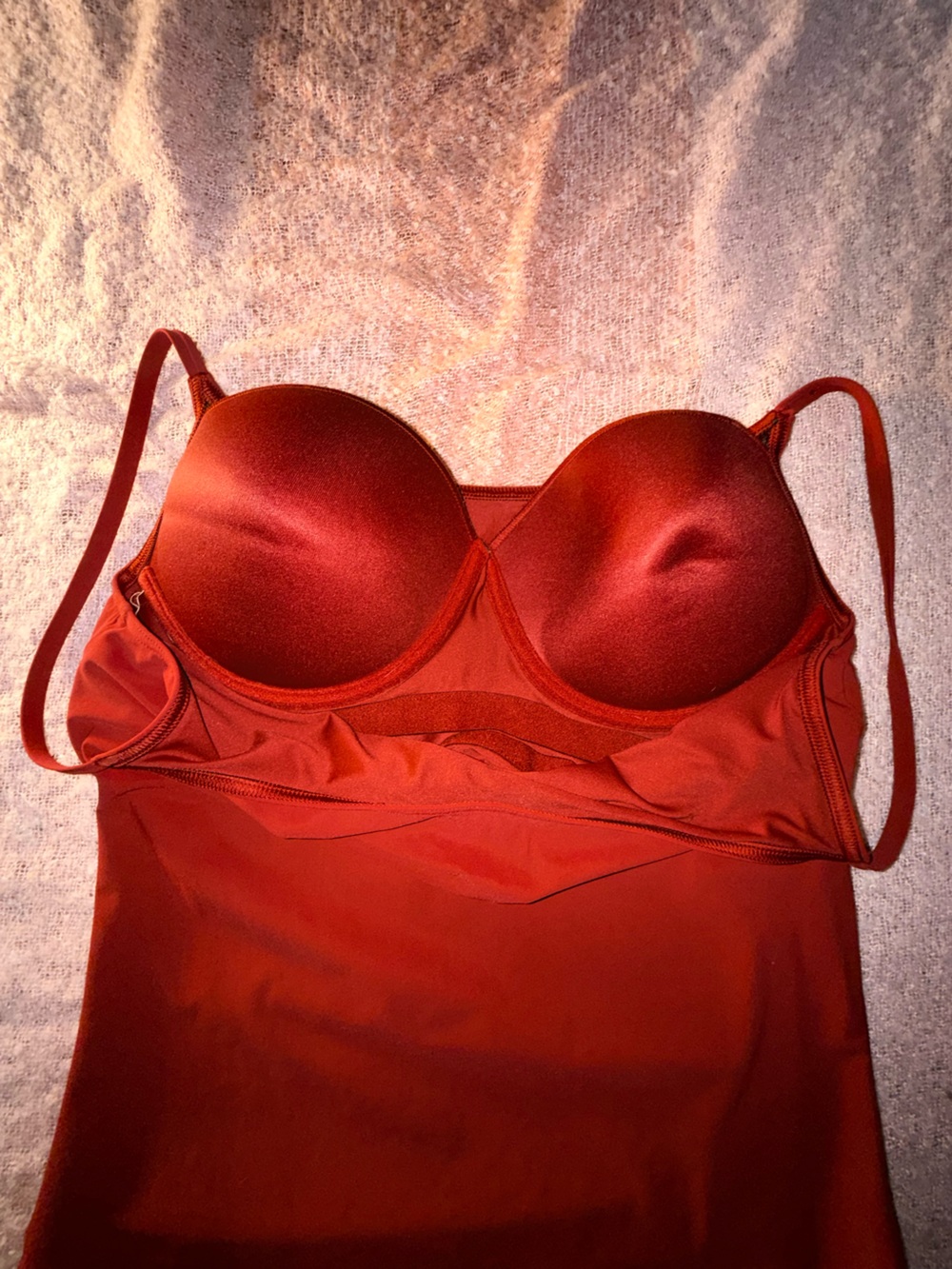 Calvin Klein 2 Pc Terracotta Swim Set Tankini Bikini Size 16 bathing suit CK - Picture 12 of 16